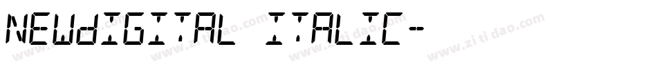 NewDigital Italic字体转换